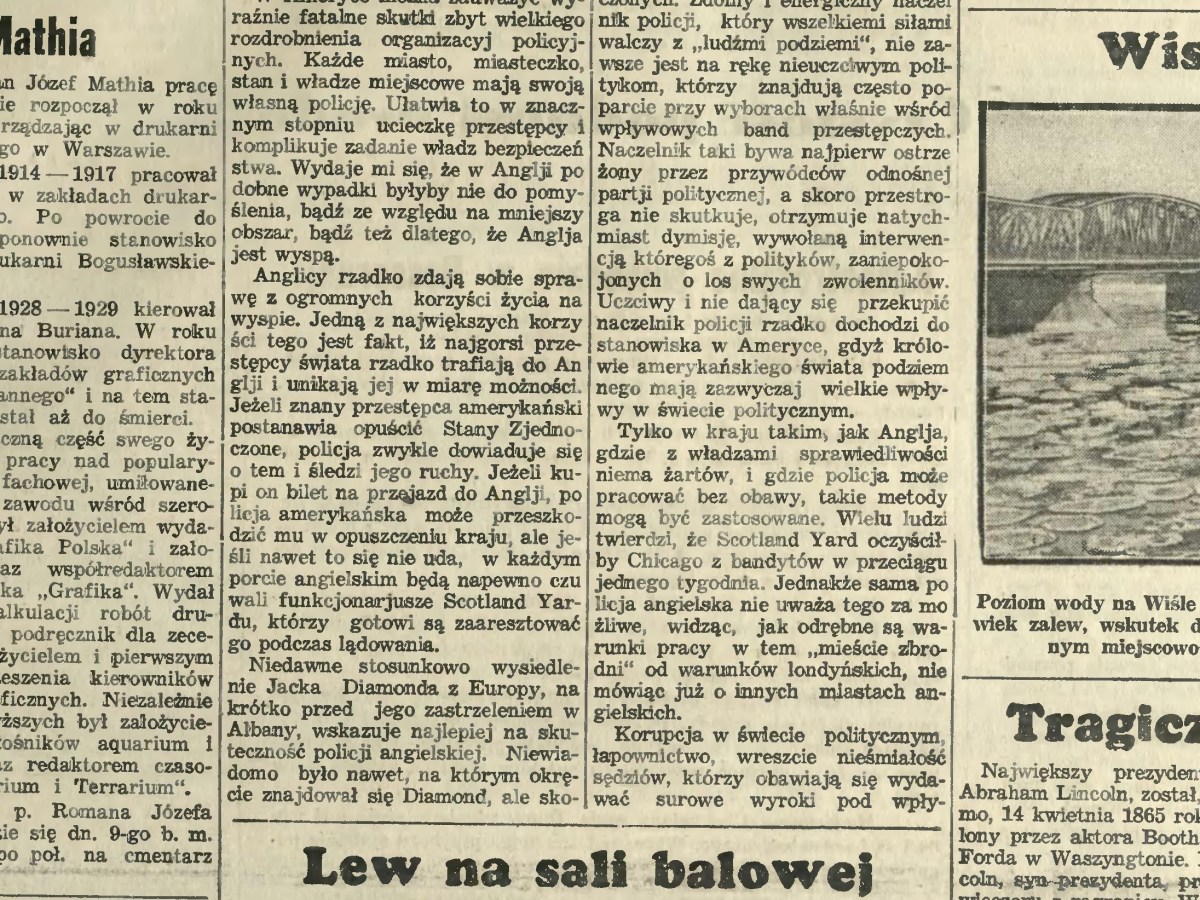 Roman Józef Mathia (1882-1932) – drukarz warszawski